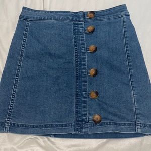 FREE PEOPLE - button skirt